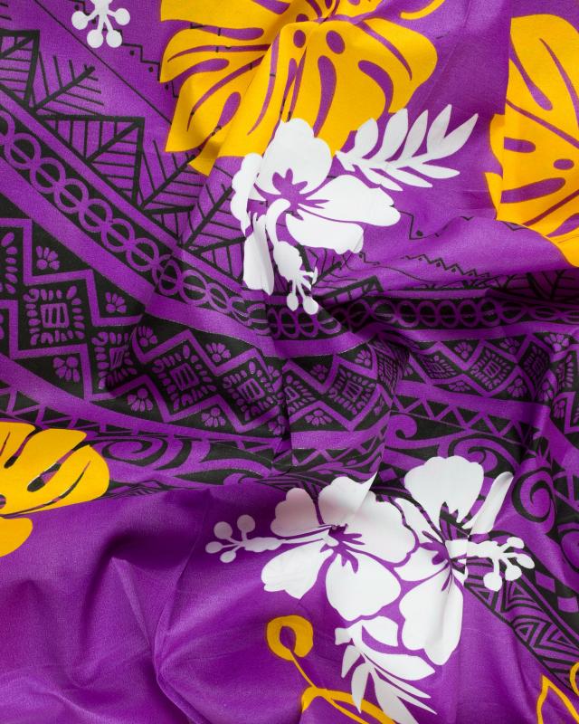 Polynesian Fabric TERENA Purple - Tissushop